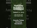 Aug 17 CCT Morning Rundown Helping those in need WA Cares concerns and more