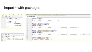 Packages 3 Importing all Mastering 4 critical SKILLS using Python