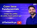 Java Loops in Hindi For While Do-While Pattern Programs with Examples Module 2