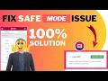 Elementor Loading Problem Elementor Not Working Elementor Enable Safe Mode Issue 100 Fix