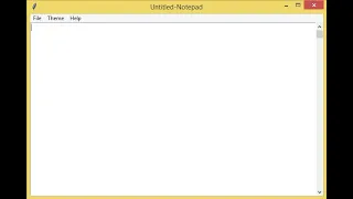 NotePad App using Tkinter in Python
