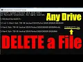 How to DELETE a File Using cmd
