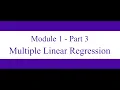 DSCI 622 Module 1 - Part 2 Simple Linear Regression
