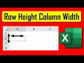 How to Change Row Height and Column Width in Excel Adjust Cell Size Easily