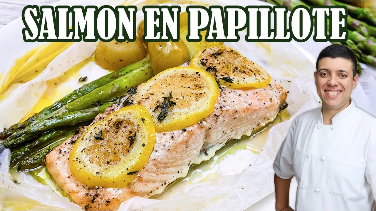 Salmon in Parchment Paper   Salmon en Papillote Recipe by Lounging with Lenny