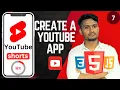 YouTube Clone Series JavaScript Tutorial Part 6 - Short Section