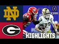 CFP Quarterfinal Notre Dame Fighting Irish vs Georgia Bulldogs Full Game Highlights ESPN CFB