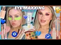 EYE-MAXXING for blue eyes rust terracotta full face tutorial