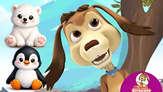 ANIMALES DE FRÍO 🐶 MI PERRO CHOCOLO | CANCIONES INFANTILES ♫ #músicainfantil #videosinfantiles