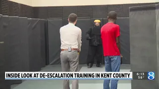 An inside look at de-escalation training in Kent County