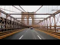 Driving to the Brooklyn Bridge in Traffic Verrazzano-Narrows Bridge Belt Parkway