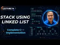 Stack Implementation Using Linked List Stack in C Lecture 14