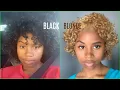 HEALTHY CURLY BLONDE from JET BLACK HAIR 1st time
