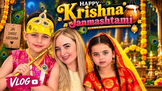 WE CELEBRATED KRISHNA JANMASHTAMI! 🇮🇳🙏 | Krishna & Radha