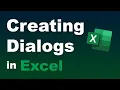 - Creating Dialogs in Excel VBA Programming Build Message Alert Dialog Boxes for Users