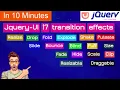 Apply 17 jquery animated effects on single box object jquery animated effects jquery ui animations