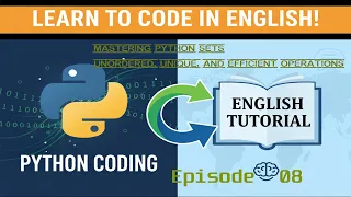 Mastering Python Sets Unordered Unique and Efficient Operations PYTHON TUTORIAL - 08