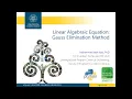 Python Programming for Chemical Engineers Gauss Elimination Method for Linear Algebraic System