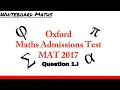 Download Lagu Oxford Maths Admissions Test (MAT) 2017 Q1.I solution