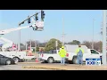 Ardmore traffic lights wrecked in Thanksgiving crash repaired