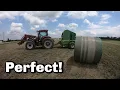 Making A Perfect Hay Bale JD 568