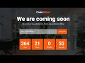 Responsive Coming Soon Page Design using HTML CSS JavaScript Countdown Timer CoderRishad