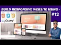Learn How to Build a Modern Responsive Website with Html Css Bootstrap Javascript in Part 12