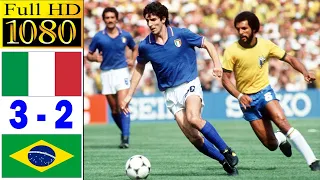 Italy Brazil World Cup 1982 Full Highlight 1080p HD Paolo Rossi Falcão 