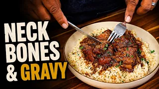 Pork Neck Bones Smothered in Gravy | Soul Food Sunday Dinner