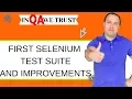 Selenium WebDriver framework First Selenium test suite and improvements part1