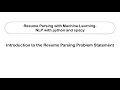 Resume Parsing by Spacy NER - Machine Learning Project