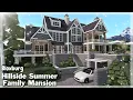 BLOXBURG Hillside Summer Family Mansion Speedbuild Roblox House Build
