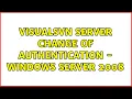 VisualSVN Server Change of Authentication - Windows Server 2008