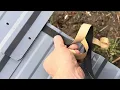 installing METAL ROOF carport tricky