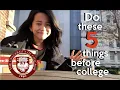 Pre-College Summer Things to do BEFORE College UChicago