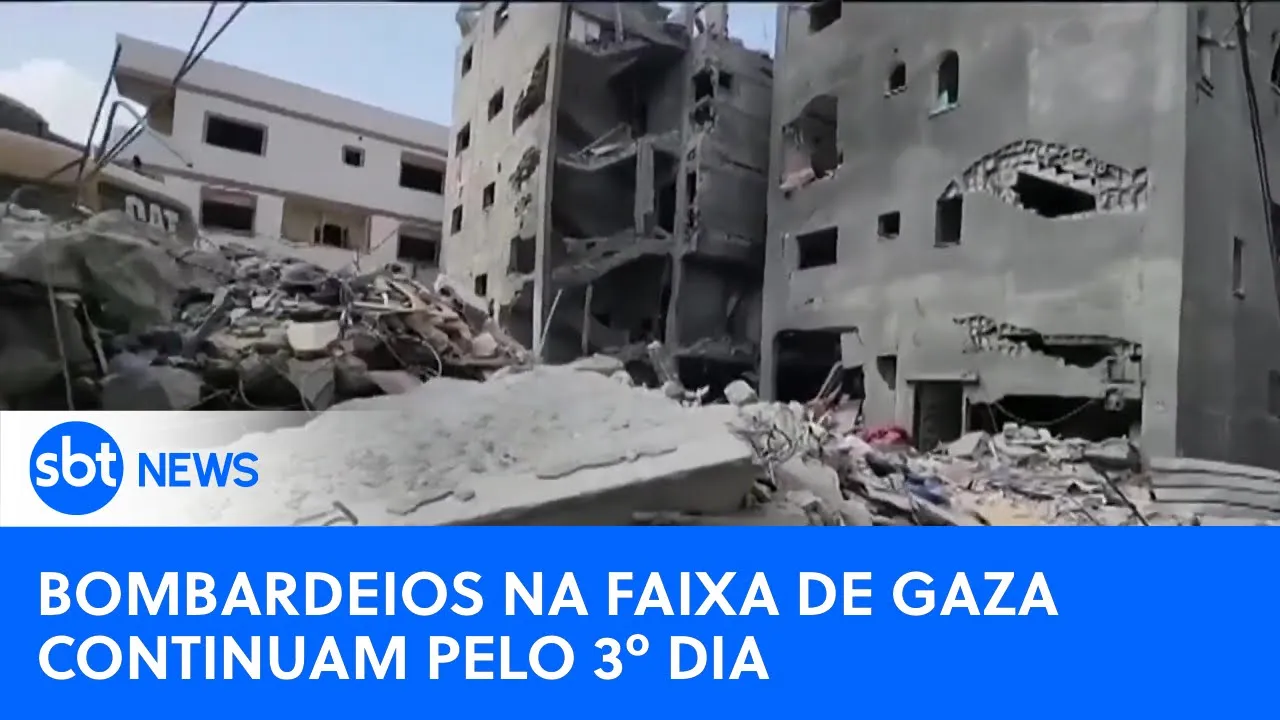 Com mais de 1.100 mortos, Israel declara oficialmente estado de guerra |#SBTNewsnaTV (09/10/23)