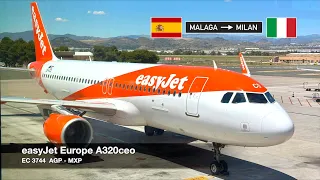 WE MISSED OUR TAKEOFF SLOT! | easyJet Europe A320ceo | Málaga ✈ Milan MXP