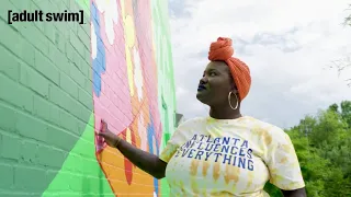 Artists of the Atlanta Mural Project adult swim