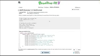 Java Practice-it Introduction to Java Programming Exercise 1 3 WellFormed