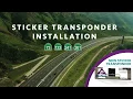 How to Install a Sticker Transponder