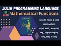 Mathematical Functions in Julia