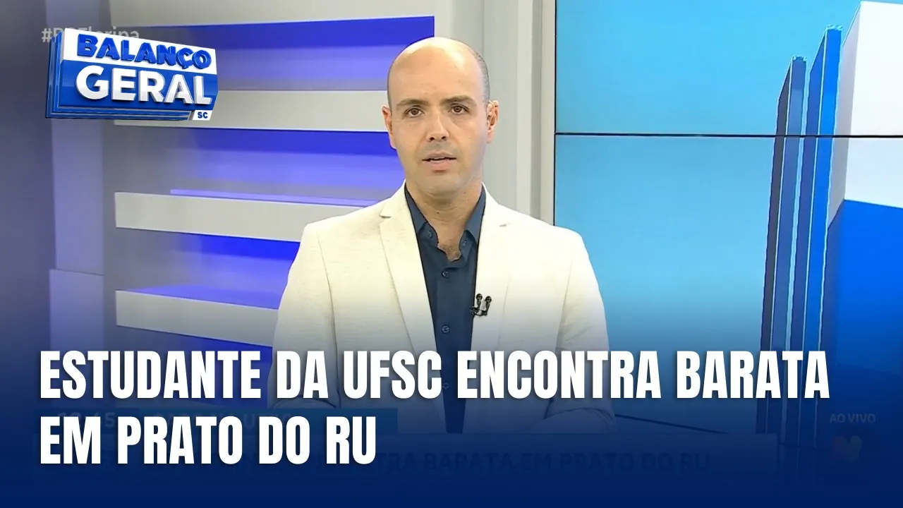 Estudante da UFSC encontra barata em prato do RU: reitoria promete investigação