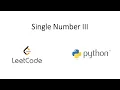 Leetcode - Single Number III Python