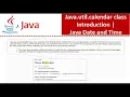 Java util calendar class Introduction Java Date and Time Date and Time in java