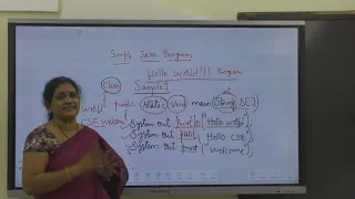 Writing Simple Java Programs R19 Regulation JNTUK Java Programming Chandrakala Kuruba