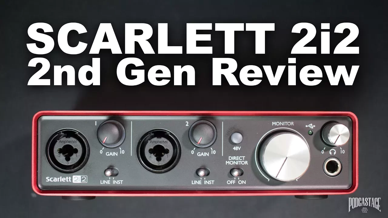 Outline Video Focusrite Scarlett 2i2 (2nd Gen) USB Audio Interface Review / Explained