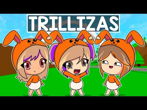 Video Thumbnail: 24 HORAS siendo BEBÉS TRILLIZAS en Brookhaven Roblox con Kira y Mandarina