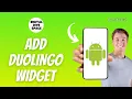 How to Add a Duolingo Widget on Android