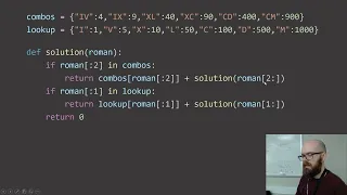 CodeWars Roman Numeral Decoder Encoder