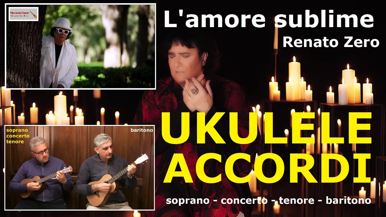 L'amore sublime (Renato Zero) - UKULELE ACCORDI - TUTORIAL